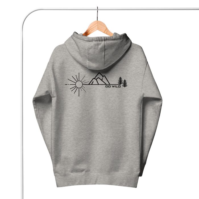 Ženski fit Hoodie Wild - dizajn zadaj - slika 2
