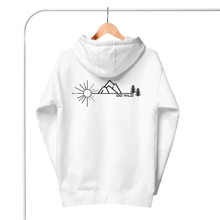 Ženski fit Hoodie Wild - dizajn zadaj - slika 4
